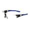 Ge Safety Glasses, Anti-Fog & Anti-Scratch, Clear Lens, Black/Blue Frame GE205CAF - alternate 1